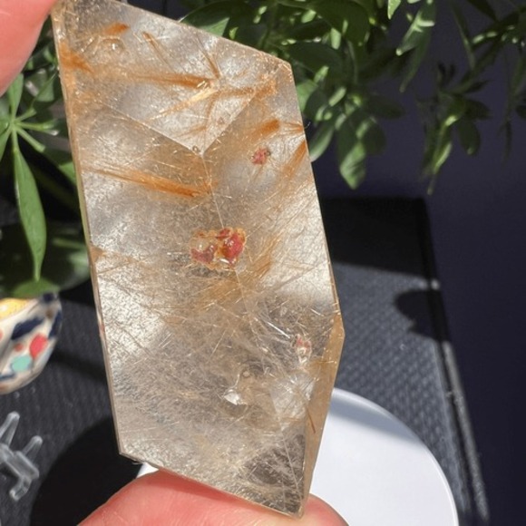 Golden Rutilated Quartz Crystal Freeform - Picture 1 of 16